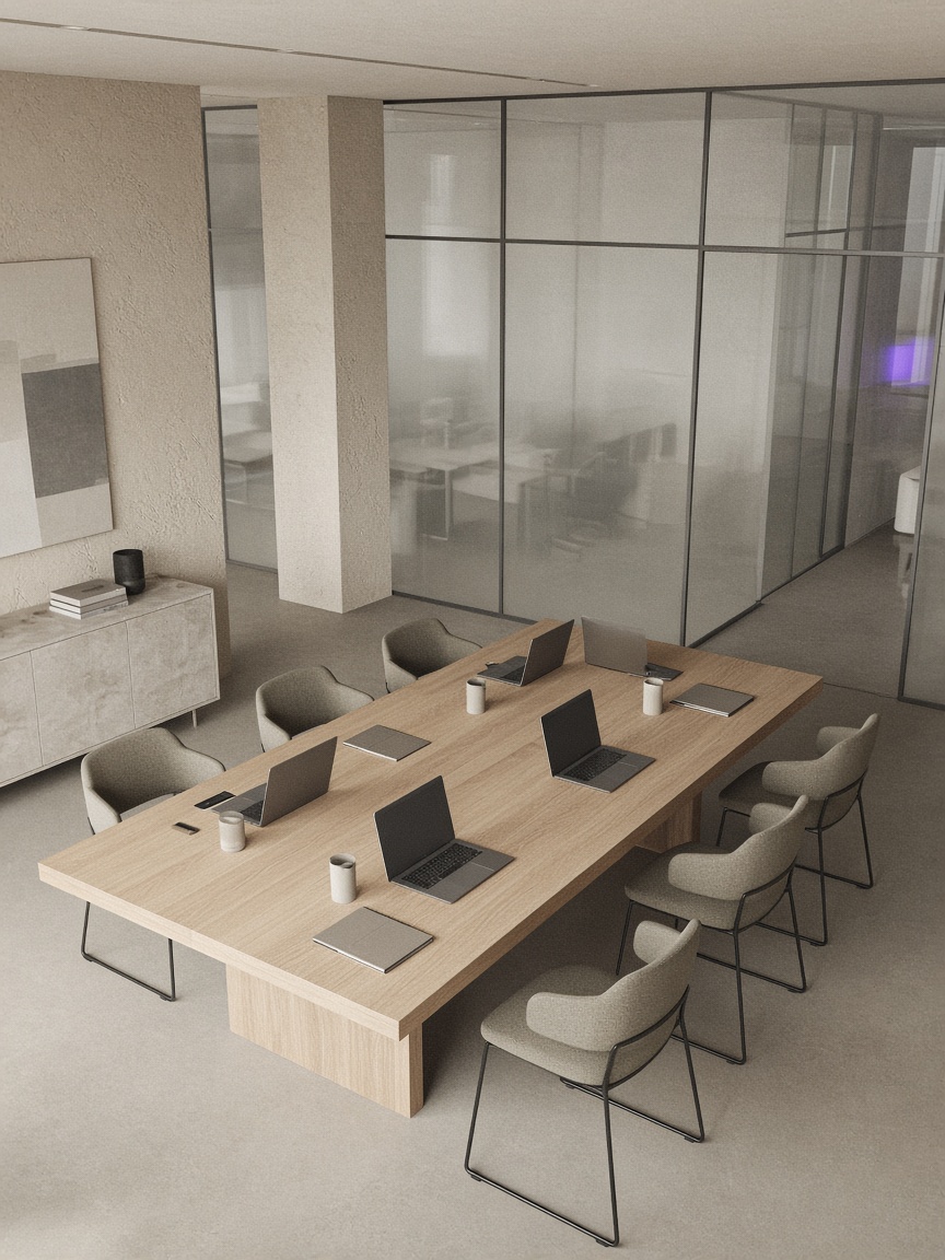 Onsite workshop in a glass-walled office